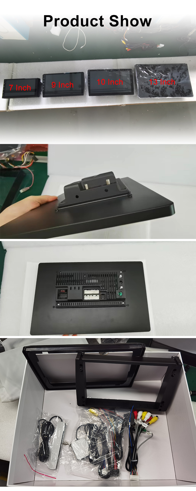 Yeanav 13 Inch Car Android Touch Screen GPS Car Stereo Radio Navigation System Audio Auto Electronics Video Car DVD Player