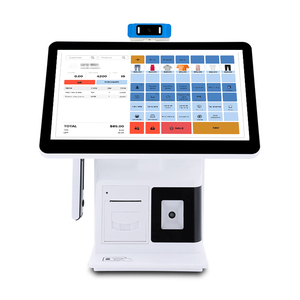 Win10/win11 tất cả trong một POS thiết bị đầu cuối với tốc độ cao Máy quét màn hình kép Intel i5 POS Tiền mặt đăng ký <span class=keywords><strong>QR</strong></span> Mã máy quét 58 Mét máy in - Product Image 1
