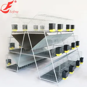 Cage à lapins industriel, 1 pièce, d'abonnement en fil, pour animaux, à usage commercial