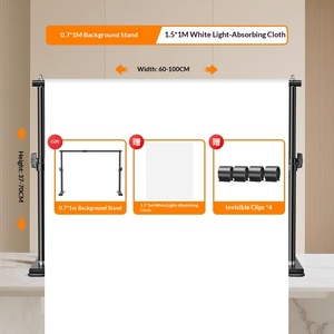 Support de <span class=keywords><strong>photographie</strong></span> de bureau entièrement rétractable <span class=keywords><strong>et</strong></span> extensible avec toile de fond noire <span class=keywords><strong>et</strong></span> blanche pour bijoux <span class=keywords><strong>et</strong></span> accessoires de <span class=keywords><strong>nature</strong></span> <span class=keywords><strong>morte</strong></span> - Product Image 6