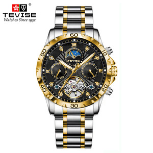 Montre automatique à phases lunaires, montres mécaniques à bas prix, montres mécaniques automatiques - Product Image 6