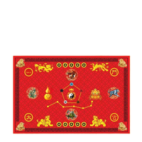 Tapis d'entrée chinois Feng Shui Sept Étoiles Porte-Bonheur, imprimé Bagua Pixiu, antidérapant, fabriqué à la machine, pour la maison