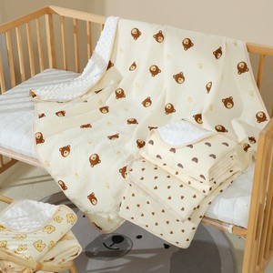 Coperta per Neonati in Morbido Cotone Mussolina Ecologico di Alta Qualità, Stampa <span class=keywords><strong>Cartoni</strong></span> <span class=keywords><strong>Animati</strong></span>, Lavorata a Maglia per Tutte le Stagioni - Product Image 2