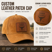 Gorra de Béisbol Personalizada con Visera de Cuero de Gamuza, Gorra Deportiva Retro de Algodón con Visera de Gamuza y Parches