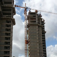 Mini-grue à tour HAISHAN 4T QTZ40-HS4708 avec boîte de vitesses, moteur à engrenages et roulement - Équipement de construction à haute efficacité