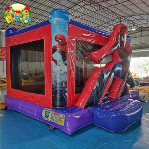 Garçons populaires commerciaux Spider Man gonflable rebond combo toboggan Spider Man château gonflable à vendre - Product Image 2