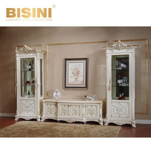 Juego de Muebles de Comedor de Lujo Completo de Estilo Europeo, Mesa de Comedor Rectangular Extensible de Madera Maciza de Abedul <span class=keywords><strong>con</strong></span> Sillas de Tela y Cuero - Product Image 4