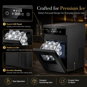 Wholesale 144Pcs/day <b>Ice</b> Ball <b>Maker</b> Machine Countertop Mini <b>Ice</b> <b>Maker</b> Sphere <b>Ice</b> <b>Maker</b> Machine 60mm Diameter Big Sphere <b>Ice</b> -17 - Product Image 3