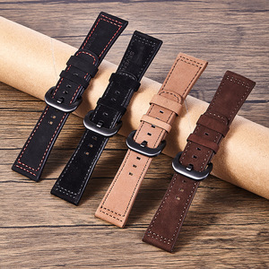 Correa de reloj de cuero nobuck retro de 28 mm, correa de piel de vaca auténtica compatible con la serie Sevenfriday M1 M2 M3 <span class=keywords><strong>P1</strong></span> P2 P3 - Product Image 2