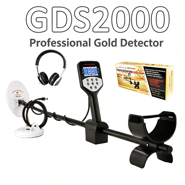 GDS2000 Industrial Metal Detectors Dual DD Coil 140cm Depth Gold Silver Finder Professional Treasure Hunting 3 Year Warranty