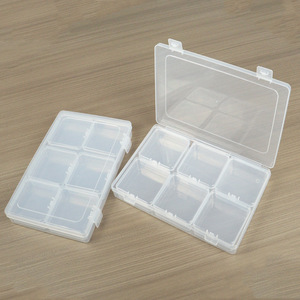Transparent Rectangular Plastic Storage <b>Box</b> 2406 <b>Set</b> 24x16x3.1cm With Lid For Jewelry Accessories Fishing Gear Electronics <b>Tools</b> - Product Image 2