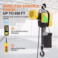 Palans électriques à chaîne robustes de 5 tonnes avec une hauteur de levage de 3 à 9 m, certifiés CE et ISO, pour usage domestique et industriel, neufs