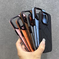 Étui de téléphone portable en cuir artificiel grain de bois étoile personnalisé housse de protection anti-chute tout compris avec bouton en métal
