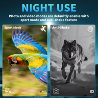 Lunette de vision nocturne 4K avec grossissement 8X, infrarouge, pour la chasse, les sports de plein air, jumelles portables