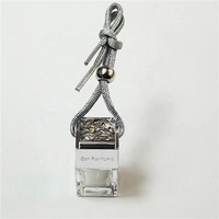 Accessoires de luxe pour voiture : Diffuseur de parfum en verre carré avec bouchon à vis, estampage à chaud, écologique et recyclable