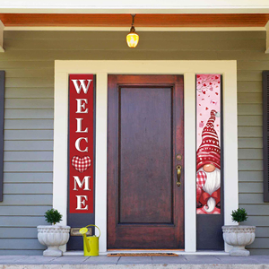 Valentine's Day Polyester Door Curtain 30*180cm Festive <b>Banners</b> for Home Decor - Product Image 4