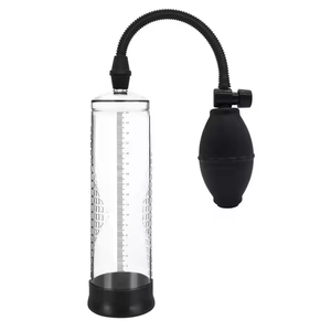 大人の大人のおもちゃ男性マニュアル陰茎成長拡大トレーナーツール陰茎真空ポンプ金属バルブ付き - Product Image 4