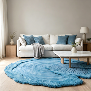Tapis colorés sans perte antidérapant petit tapis de chambre d'adolescent fausse laine doux mignon dessin animé tapis - Product Image 1