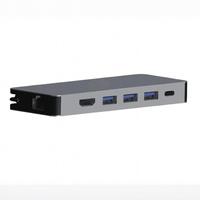 Accessoires pour PC, Hub USB C, adaptateur multiport, station d'accueil 6 en 1 avec USB3.0 4K, PD100W