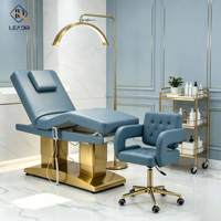 Table de soin électrique professionnelle à 4 moteurs, réglable, pour salon de beauté
