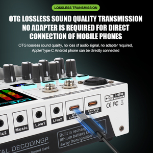 Scheda Audio All-in-<span class=keywords><strong>One</strong></span> SN800 per Registrazione in <span class=keywords><strong>Studio</strong></span>, Mixer Audio e Console - Product Image 3