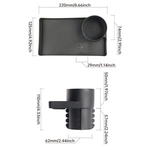 Estante de almacenamiento para coche, plato pequeño, portavasos para coche, caja para teléfono, caja de almacenamiento multiusos, estante para bebidas, plato para aperitivos - Product Image 3