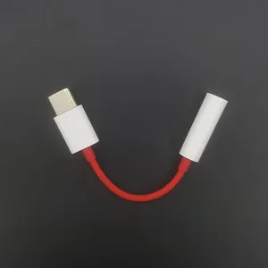 Câble adaptateur audio de type c à 3.5mm, pour OnePlus 6 6T, avec emballage de détail, one plus, convertisseur audio, 3.5mm