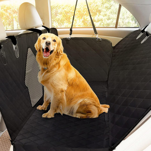 Funda de asiento de perro antideslizante duradera 4 en 1 funda de asiento de coche para perro 100% hamaca impermeable a prueba de arañazos para perro con ventana de malla grande - Product Image 1