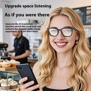 Hy1009 Lunettes de soleil intelligentes IA les plus vendues en acier inoxydable et silicone avec technologie tactile OLED/IPS Android – Nouveauté transfrontalière - Product Image 5