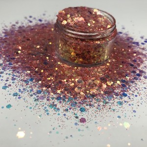 Écologique Paillettes <span class=keywords><strong>16</strong></span> Couleurs Chunky Paillettes pour <span class=keywords><strong>Le</strong></span> Corps Visage Cheveux Maquillage Nail Art Couleur Mélangée Paillettes - Product Image 2