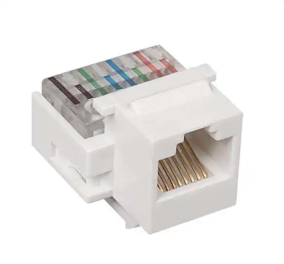 Conector Modular Cat 5e RJ45 Keystone, módulo de red de inserción