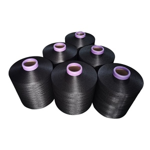 <span class=keywords><strong>100</strong></span>% <span class=keywords><strong>Polyester</strong></span> Kết Cấu DTY 150/48 SD DOPE Nhuộm Đen NIM SIM Anh Ta Sợi AA Lớp Và Một Lớp - Product Image 1