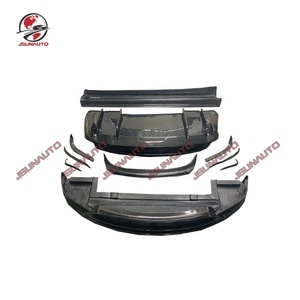 Pour <span class=keywords><strong>Tesla</strong></span> <span class=keywords><strong>Model</strong></span> <span class=keywords><strong>X</strong></span> <span class=keywords><strong>90</strong></span>, mise à niveau au Style RZ, pare-chocs avant en Fiber de carbone forgée, lèvre, rabats latéraux, diffuseur arrière, Kit de carrosserie - Product Image 3