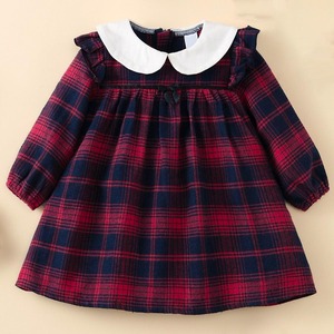 Vestiti all'ingrosso del bambino delle ragazze Ditsy del bambino floreale volant <span class=keywords><strong>con</strong></span> rifiniture lanterna manica abito di velluto - Product Image 3