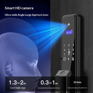 Cerradura Inteligente con Reconocimiento Facial 3D, Huella Dactilar, Palma de la Mano, Intercomunicador, Modelo T1 de Fábrica - Product Image 2