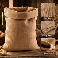 Sac en toile de jute personnalisé 100 % alimentaire 230 g/m² 380 g/m² Sac en toile de jute écologique 30 kg pour l'emballage du cacao et des céréales
