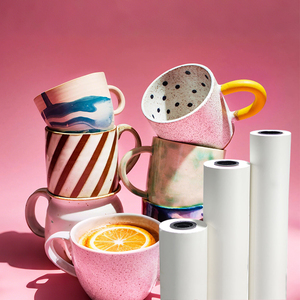 Calor de papel de transferencia de sublimación de secado instantáneo súper rápido de 100GSM para impresión Digital en tela de poliéster Textiles fundas de teléfono tazas - Product Image 1