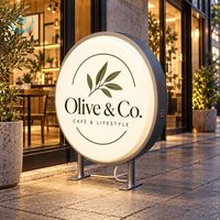 Maßgefertigter Rechteckiger Hochleuchtender LED-Vakuumgeformter Leuchtkasten Doppelseitiges Outdoor-Acryl-Shop-Logo Hängende Werbung