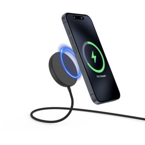 Support pour iPhone en alliage d'aluminium portable, chargeur sans fil magnétique Qi2 15W à charge rapide pour iPhone - Product Image 5