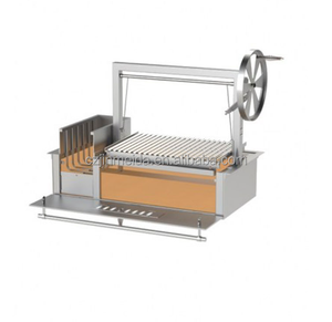 Được xây dựng trong gạch BBQ DIY nấu ăn argentinian điều chỉnh chiều cao thép không gỉ Argentina nướng - Product Image 2