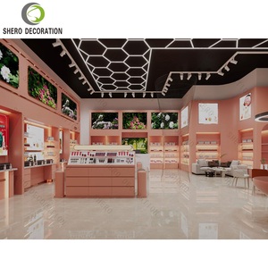 Diseño de quiosco cosmético para tienda de cosméticos, mostrador de exhibición de madera, estantes de exhibición para productos de cuidado de la piel, mostrador de exhibición de cosméticos - Product Image 3