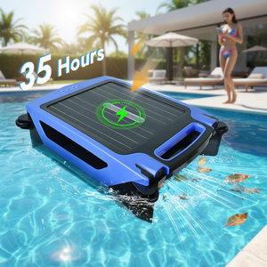Robot <span class=keywords><strong>Aspiratore</strong></span> Automatico <span class=keywords><strong>per</strong></span> <span class=keywords><strong>Piscina</strong></span> ad Energia Solare, Ecologico, ad Alta Efficienza, con 20 Ore di Autonomia - Product Image 1
