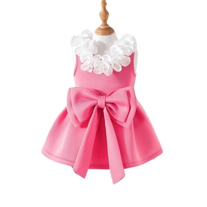 Nuovo Vestito da Principessa per Bambine Primavera 2026 in Cotone con Pizzo, Volant e Fiocco, Disponibile in Stock, alla <span class=keywords><strong>Moda</strong></span> - Product Image 5