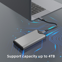 Carcasa para Disco Duro de Estado Sólido USB 4.0 de 40 Gbps sin Herramientas para M.2 NVMe 2280 2260 2242 2230 M2 a Tipo C