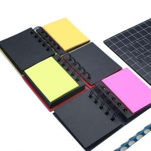 Cuaderno Espiral Promocional al por Mayor con Logotipo Personalizado, Cubierta Kraft Blanca, Papel Interior Rayado y Notas Adhesivas de Colores - Product Image 5