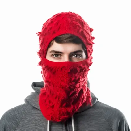 2023 grosir topi Balaclava rajut wajah penutup masker Ski wajah penuh satu lubang badai tertekan Beanie musim dingin Balaclava