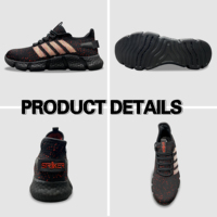 A.K.S. Prix d'usine Baskets de course pour hommes Chaussures en tricot ultra légères Chaussures athlétiques décontractées respirantes à la mode Marche