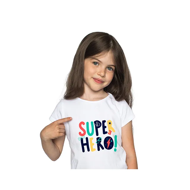 Super Verkoper Premium Kinderen Peuter Jongens En Meisje 100% Polyester T-Shirt Zo Zacht Voor Sublimatie Afdrukken Kinderkleding