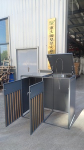 <span class=keywords><strong>Abri</strong></span> de stockage <span class=keywords><strong>pour</strong></span> <span class=keywords><strong>poubelle</strong></span> à roulettes en acier galvanisé de grande taille <span class=keywords><strong>pour</strong></span> l'<span class=keywords><strong>extérieur</strong></span> avec options de compartiments 1/2/3/4 - Product Image 5