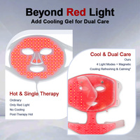 Masque facial en silicone EYCO Professional 510K approuvé, 3 couleurs, masque de luminothérapie LED rouge, masque de luminothérapie rouge